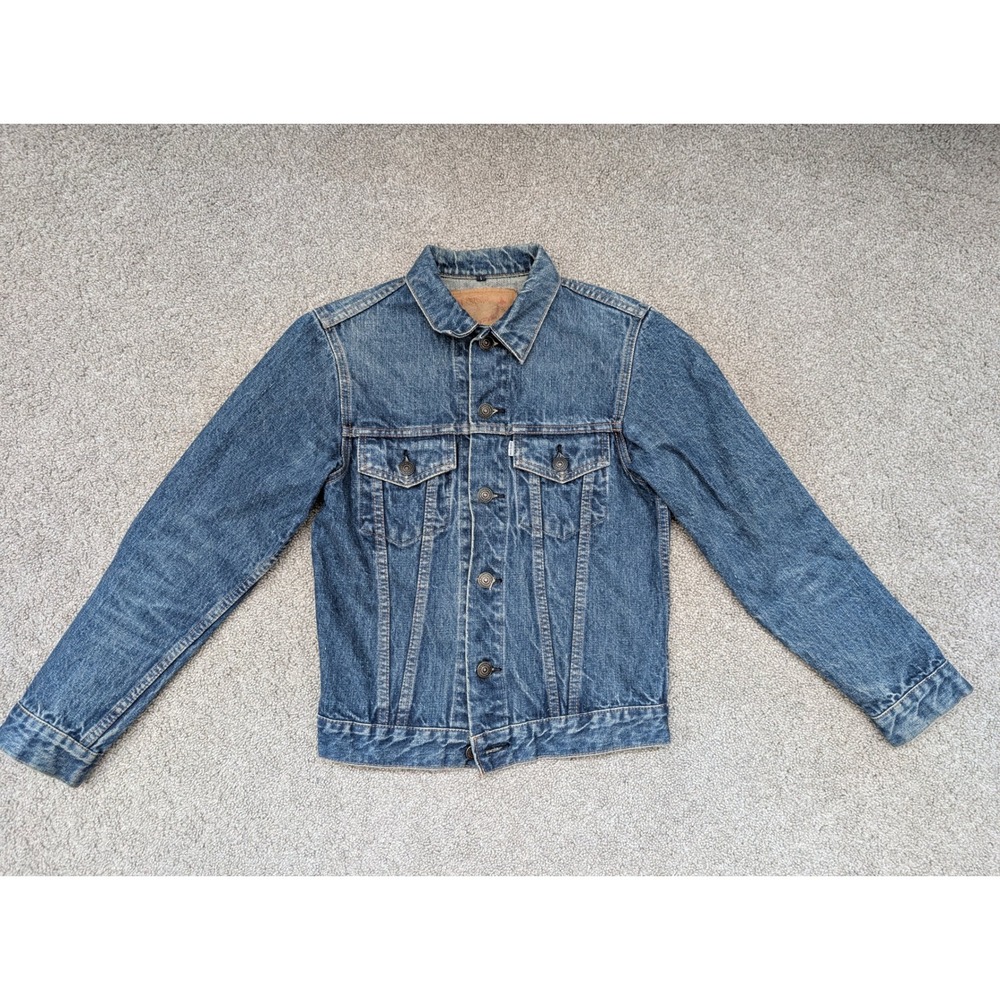 orSlow Denim Trucker Jacket size 1 100% Cotton Blue Made in Japan Type III